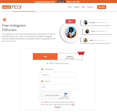 موقع socialnoor لزيادة متابعين على حسابك انستقرام